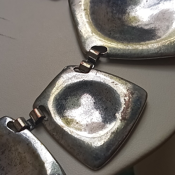 Statement necklace silvertone - Picture 6 of 7